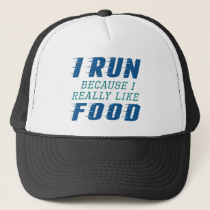 I Run Food Trucker Hat