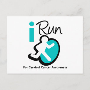 I Run For Cervical Cancer Awareness Postcard
