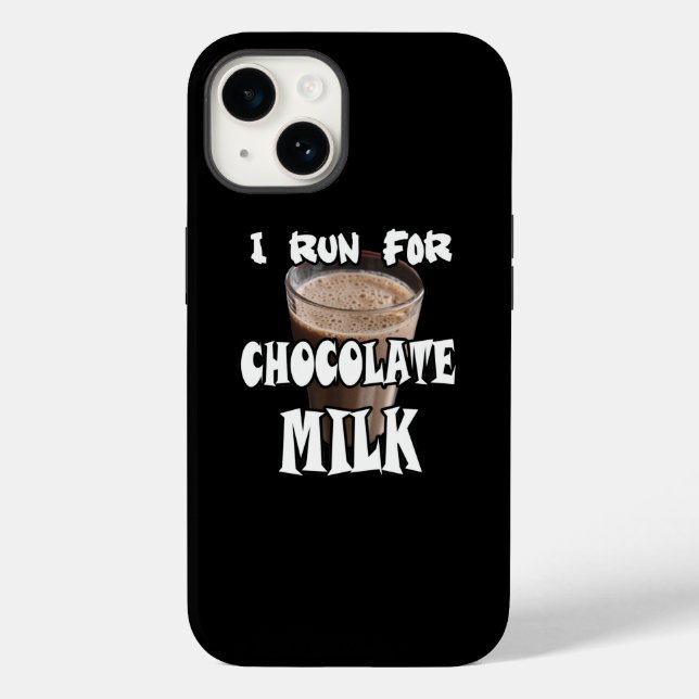 I Run for Chocolate Milk Running Case-Mate iPhone Case (Back)