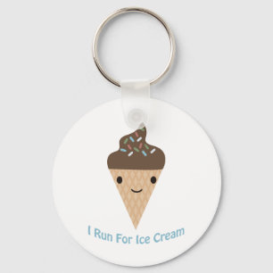 I run for Ice Cream Keychain