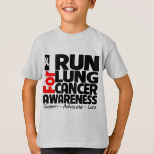 I Run For Lung Cancer Awareness T-Shirt