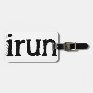 I run luggage tag
