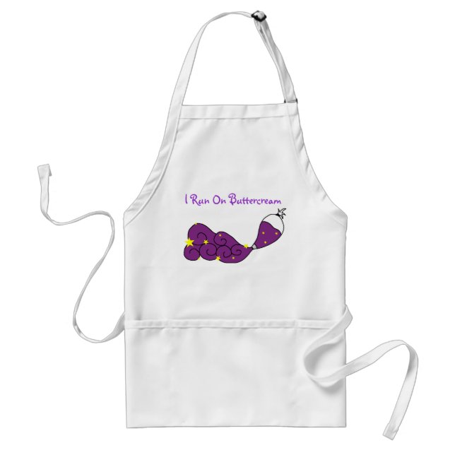 I Run On Buttercream Apron (Front)