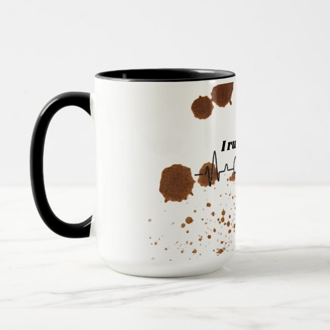 I Run on Coffee and Memes Mug | Coffee Lover Gift  (Left)