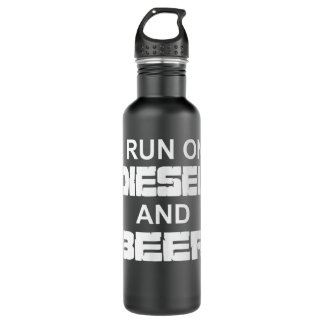 I Run On Diesel And Beer Truck Turbo Brothers 710 Ml Water Bottle