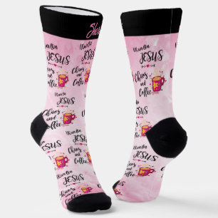 I Run on Jesus, Chaos And Coffee Women's Sock