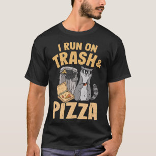 I Run On Trash And Pizza Raccoon Pullover Hoodie_1