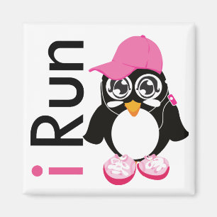 i Run Penguin Magnet