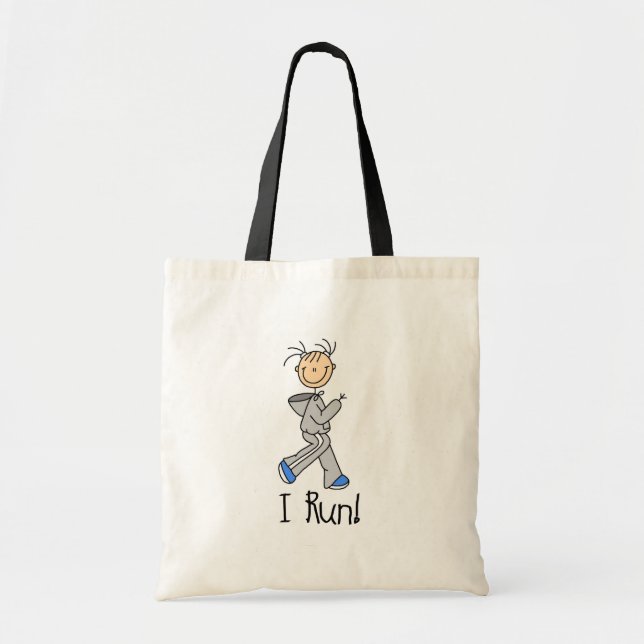 I Run Stick Figure Bag (Front)