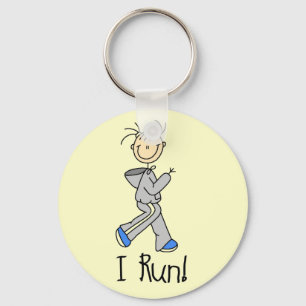 I Run T-shirts and Gifts Keychain
