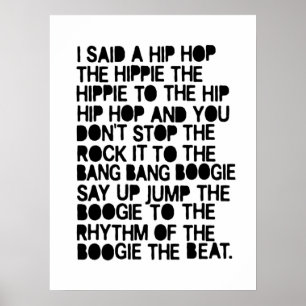 I said a hip hop poster