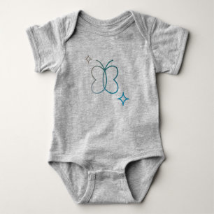 I said that’s a lie Grey baby bodysuit