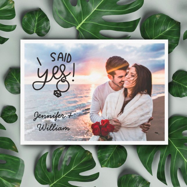 I said yes engagement announcement QR Code 2 photo (Creator Uploaded)