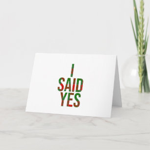 I Said Yes to the Best Husband Plaid Father's Day Card