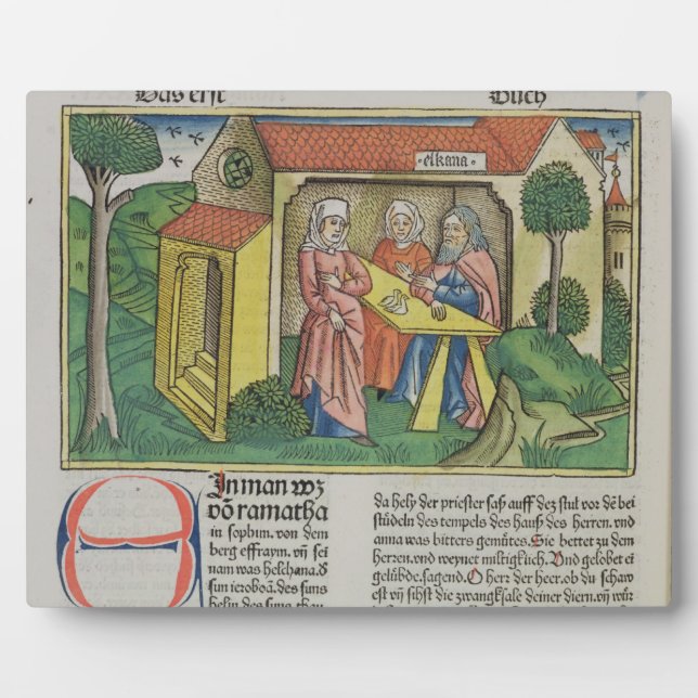 I Samuel 1:8 Elkanah comforts Hannah, from the 'Nu Plaque (Front)