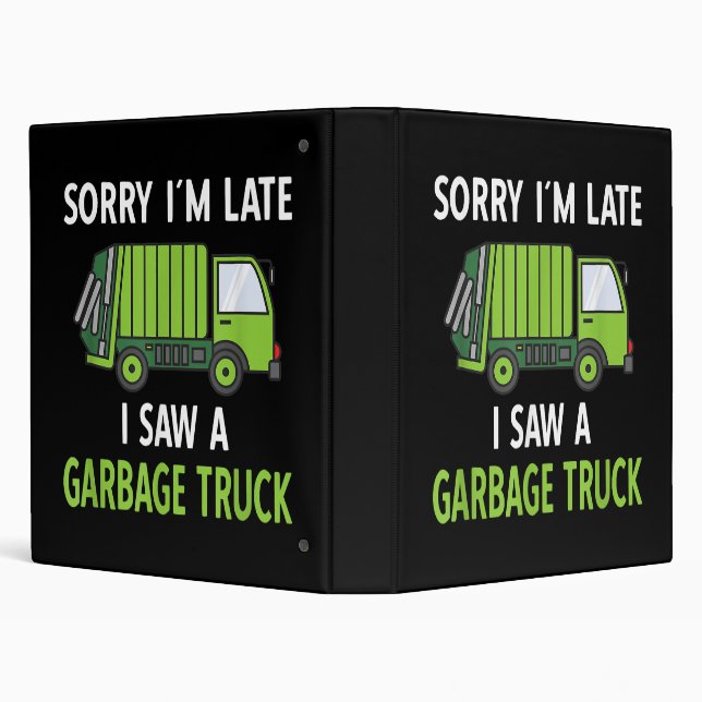 I Saw a Garbage Truck Costume  Recycling Garbage Binder (Background)