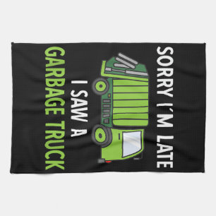 I Saw a Garbage Truck Costume  Recycling Garbage Kitchen Towel