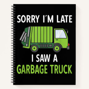 I Saw a Garbage Truck Costume Recycling Garbage Notebook