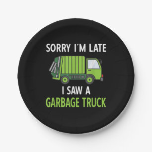 I Saw a Garbage Truck Costume Recycling Garbage Paper Plate