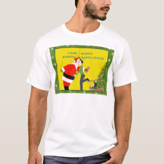 I Saw Daddy Kissing Santa Claus Gay Christmas T-Shirt