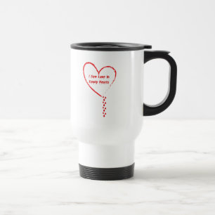 I Saw Love In Empty Hearts Design 3 Travel Mug