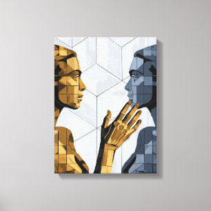 I Saw Myself II A – Self Recognition Art Canvas Print