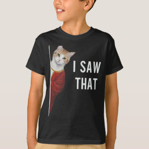 I Saw That Funny Kitten Cute Cat Christmas Jesus G T-Shirt