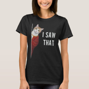 I Saw That Funny Kitten Cute Cat Christmas Jesus G T-Shirt