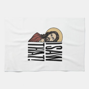 I Saw That Funny Religious Peek Graphic Design_1 Kitchen Towel
