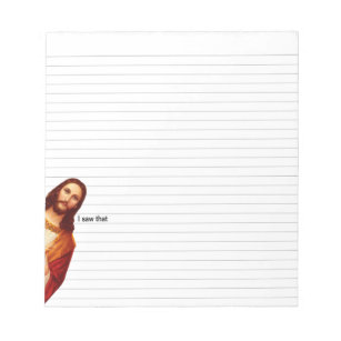 I Saw That Jesus Lined Notepad