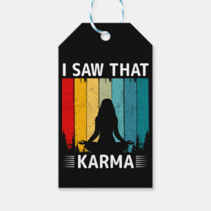 I Saw That Karma Gift Tags