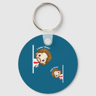 I Saw That Karma Jesus Funny Saying Quote Meme Bib Keychain