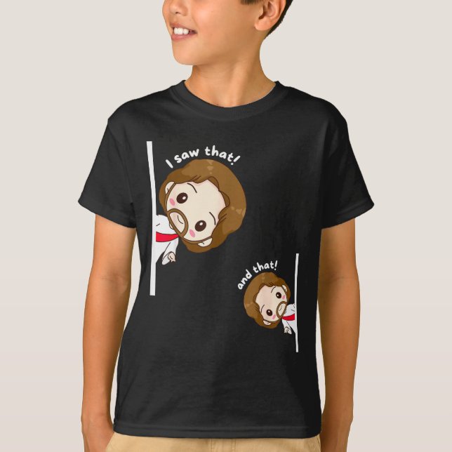 I Saw That Karma Jesus Funny Saying Quote Meme Bib T-Shirt (Front)