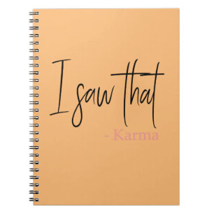 I saw that karma notebook