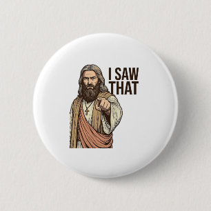 I Saw That Religious Pointing Vintage Engraving Sh 2 Inch Round Button