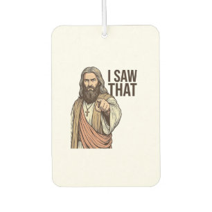 I Saw That Religious Pointing Vintage Engraving Sh Air Freshener