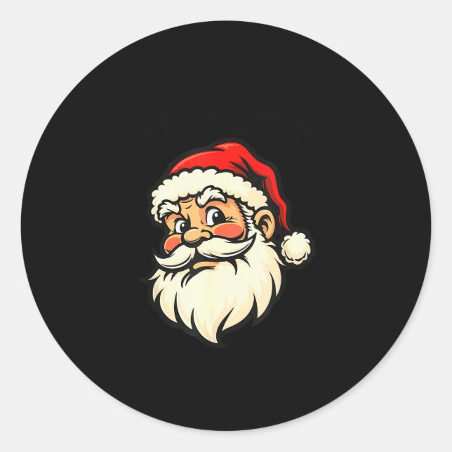 I Saw That - Santa  Classic Round Sticker (Front)