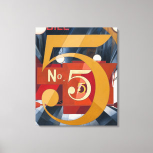 I Saw the Figure 5 in Gold Charles Demuth Canvas Print