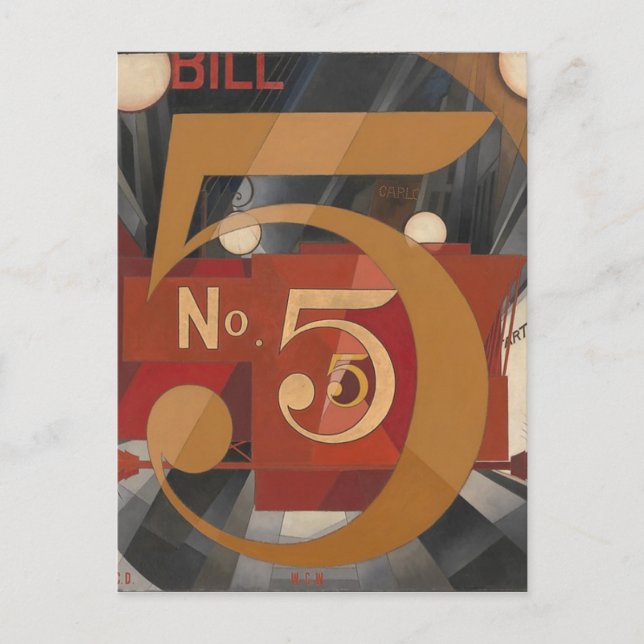 I Saw the Figure 5 in Gold Postcard (Front)