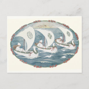 I Saw Three Ships by H. Willebeek Le Mair Postcard