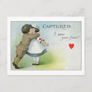 I Saw you First Postcard