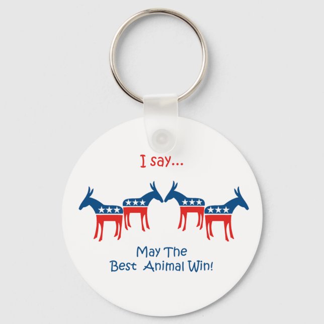 I Say... Democrat Keychain (Front)