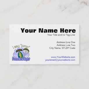 I Say Jump [Special Forces] Business Card