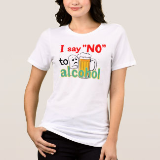I say 'NO' to alcohol  Tri-Blend Shirt