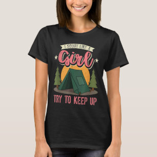 I Scout Like A Girl Try To Keep Up Troop Leader Sc T-Shirt
