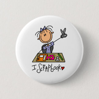 I Scrapbook 2 Inch Round Button