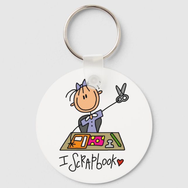 I Scrapbook Keychain (Front)