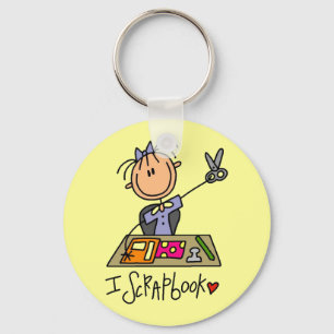 I Scrapbook Keychain