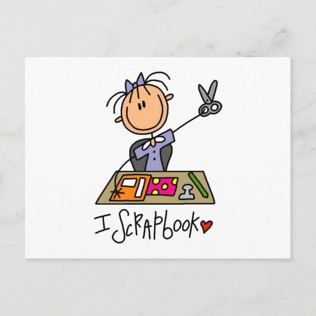 I Scrapbook Postcard (Front)