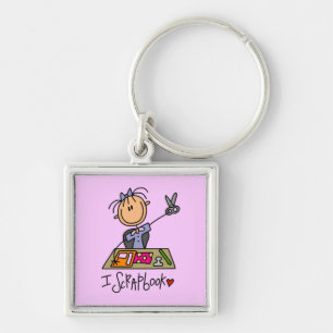 I Scrapbook Tshirts and Gifts Keychain